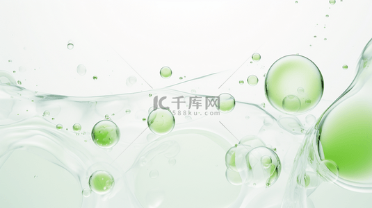 绿色生物分子胶体图片背景17