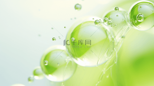 绿色生物分子胶体图片背景19