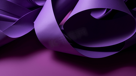 抽象背景与紫色调的纸张卷纸