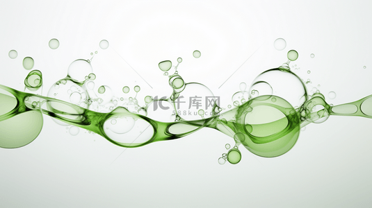 绿色生物分子胶体图片背景20