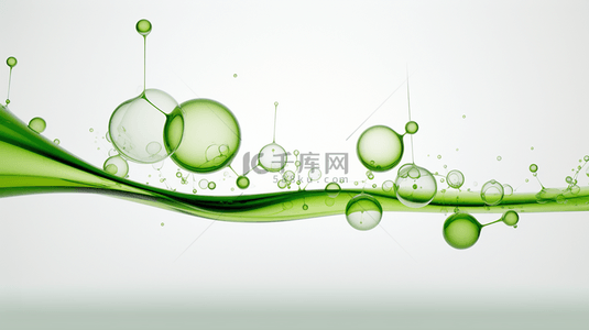 绿色生物分子胶体图片背景21