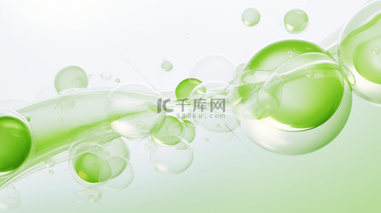 绿色生物分子胶体图片背景22