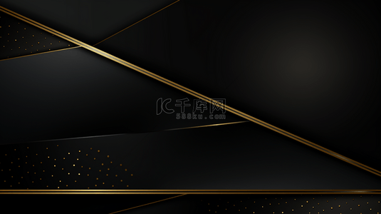 一排金色线条在黑色背景上，带有星光效果装饰。
