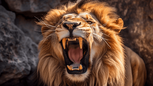 张开嘴巴的狮子3