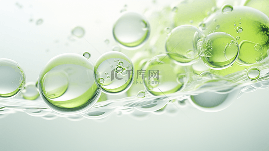 美容绿色背景背景图片_绿色生物分子胶体图片背景4