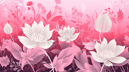 粉白色花卉背景