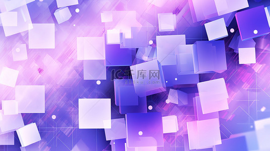 天蓝色和紫色抽象设计背景18