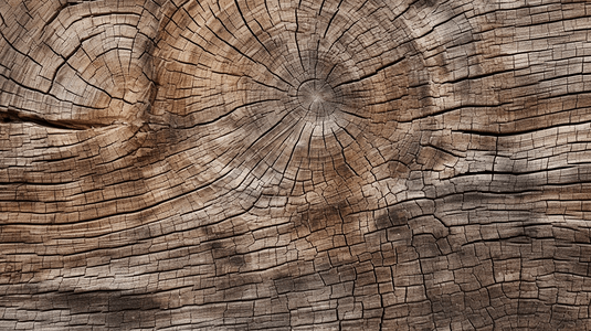 老裂开的木头树桩木纹质感