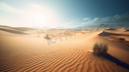 沙漠沙丘一望无际无人区1