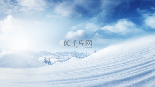 下雪的天空背景图片_冬天的雪景雪地雪山