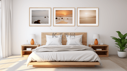 温馨舒适大床房卧室家居设计图片11