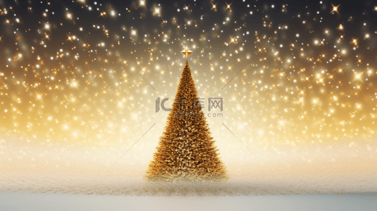 冰天雪地的圣诞节圣诞树背景