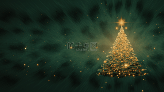 温馨绿色背景图片_绿色唯美梦幻圣诞树背景11