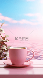 早晨咖啡时间时尚潮流咖啡背景17