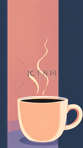 休闲咖啡背景图片_一杯咖啡香浓咖啡潮流抽象背景2