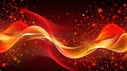 庆国庆节背景图片_闪亮的红色和金色闪闪发光的抽象背景8