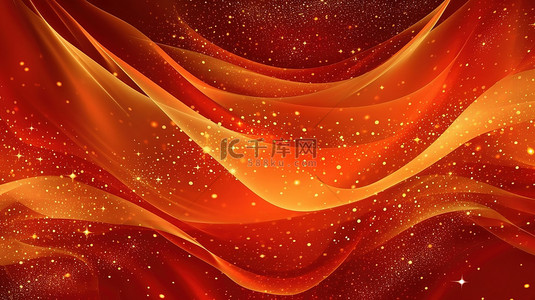 庆国庆节背景图片_闪亮的红色和金色闪闪发光的抽象背景18