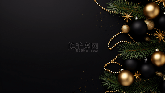 复古圣诞装饰背景图片_圣诞和新年背景贺卡矢量插图