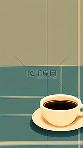 一杯咖啡香浓咖啡潮流抽象背景5