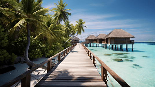 马尔代夫海岛度假大海旅游旅行