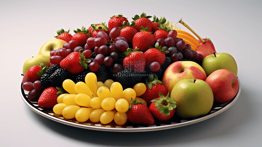很多水果堆放在桌子上果蔬食物14