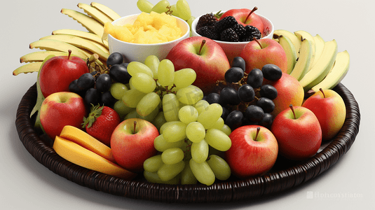 很多水果堆放在桌子上果蔬食物21