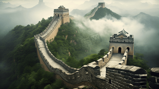 中国万里长城景色
