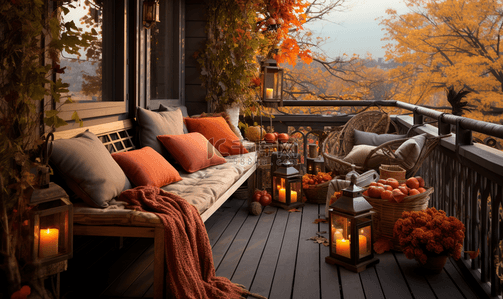秋季阳台景观设计舒适