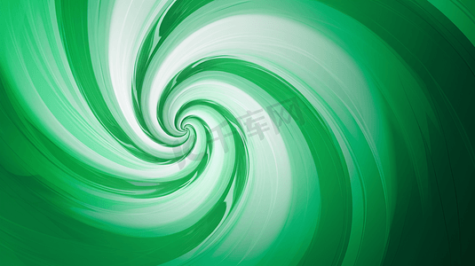 一张绿白相间的漩涡图片