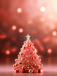 圣诞节背景图片_节日气氛红色圣诞背景6