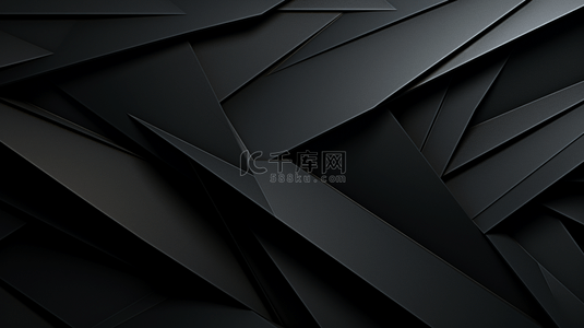 形状几何图形线条背景图片_抽象黑色背景与几何形状。