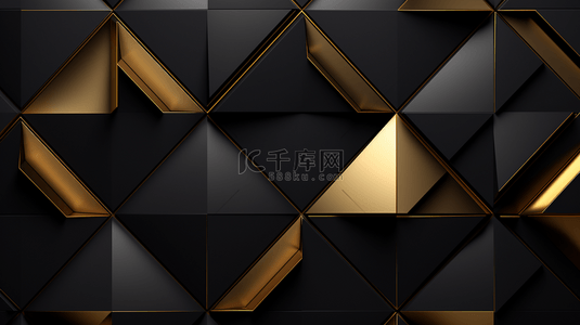 层背景背景图片_黑金色背景的抽象几何形态豪华设计壁纸，真实的金属质感，典雅的未来感，有光泽的质感覆盖层，布局模板。