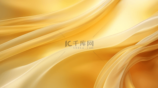 波浪状的背景图片_抽象的金色波浪光纹理背景。