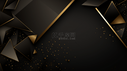 金色麦穗电影奖项背景图片_光滑的金色曲线和黑色背景，成为奢华优雅的背景，为获得奖项的卓越作品增色添彩。