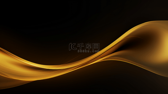 抽象奢华的金色线条背景，带有波浪元素。