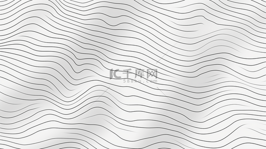 黑白海报背景图片_时尚蓝色渐变波浪线抽象背景设计