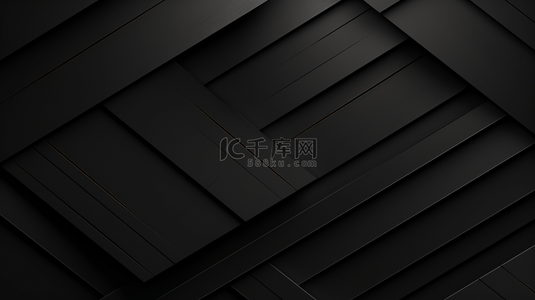 现代感封面背景图片_抽象黑质感多边形插图，几何背景，现代形状概念。