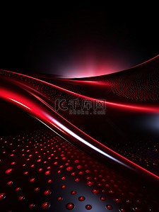 红色动感曲线背景图片_动感线条和曲线红色抽象背景16
