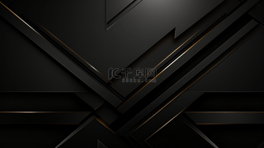 质感银色背景背景图片_3D黑色科技抽象背景重叠层，带有银色条纹效果装饰。