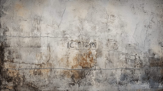 破裂墙壁背景图片_灰蒙蒙的自然水泥或石头老纹理作为复古墙壁的底色。带有磨破感、素材感、或建筑感。
