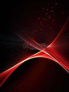 动感线条和曲线红色抽象背景12