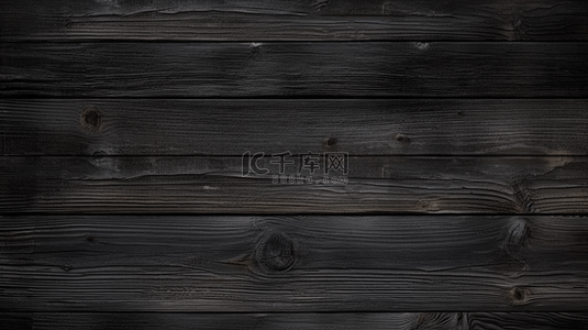 深色木材纹理背景图片_黑色墙面和白色木地板的产品背景。