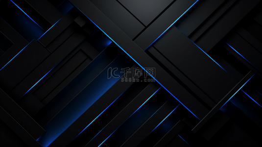 几何深蓝色背景图片_抽象的金属深蓝色背景。