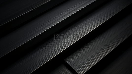 黑色灯芯绒条纹背景向量，金属模板背景。