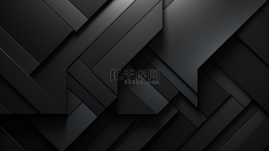 暗色线条背景图片_半圆形弯曲光滑线条3D模糊效果深灰色抽象背景。
