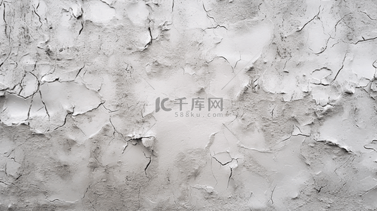 混凝土墙——暴露的白色混凝土纹理，带有裂纹细节。