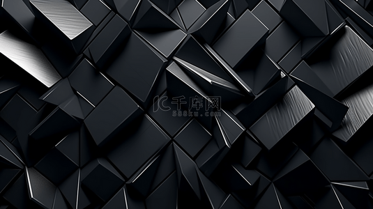 几何元素简约背景背景图片_黑色和银色的抽象背景