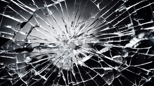 破碎玻璃背景图片_白色背景带有破裂玻璃纹理