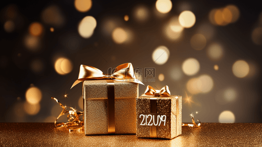 2021金属数字背景图片_2021年新年快乐。 黄金金属数字2021的假日矢量插图。