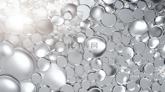 效果气泡背景图片_浅银色背景，带有浅色斑点效果。